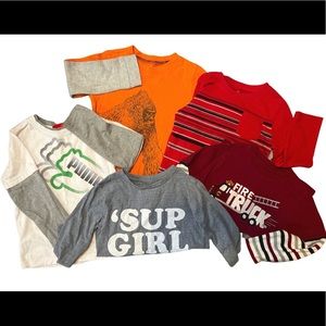 4T Lot of long sleeved tees; Puma, Children’s Place, Carters, Gymboree, etc.